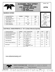 U1714 datasheet pdf Amelco Semiconductor