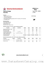 BR605 datasheet pdf America Semiconductor