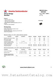 DB104G datasheet pdf America Semiconductor