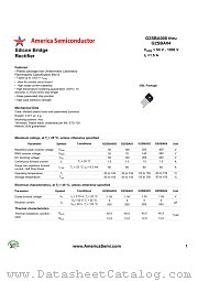 G2SBA005 datasheet pdf America Semiconductor