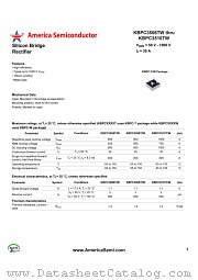 KBPC3506T/W datasheet pdf America Semiconductor
