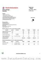 KBU8M datasheet pdf America Semiconductor