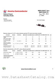 MBR12040CTR datasheet pdf America Semiconductor