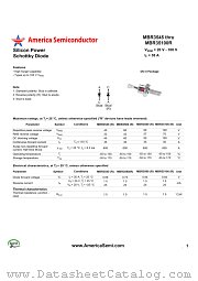 MBR3545 datasheet pdf America Semiconductor