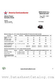 MBRH200100R datasheet pdf America Semiconductor