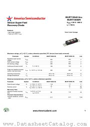 MURT10040R datasheet pdf America Semiconductor