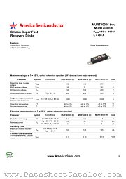 MURT40010 datasheet pdf America Semiconductor
