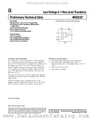 ADG3232 datasheet pdf Analog Devices