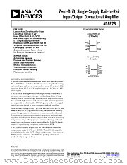 AD8628 datasheet pdf Analog Devices
