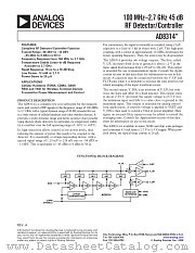 AD8314 datasheet pdf Analog Devices