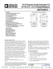 ADG725 datasheet pdf Analog Devices