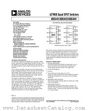 ADG444 datasheet pdf Analog Devices