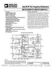 ADF4213 datasheet pdf Analog Devices