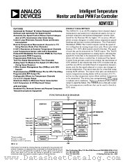 ADM1031 datasheet pdf Analog Devices