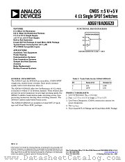 ADG619 datasheet pdf Analog Devices