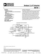 AD6140 datasheet pdf Analog Devices