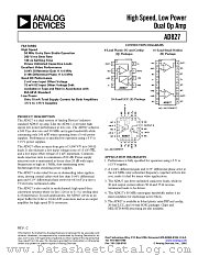 AD827 datasheet pdf Analog Devices