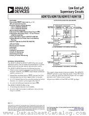 ADM708 datasheet pdf Analog Devices