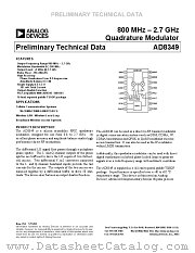 AD8349 datasheet pdf Analog Devices