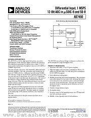 AD7450 datasheet pdf Analog Devices