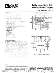 ADP3802 datasheet pdf Analog Devices
