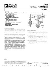 AD7883 datasheet pdf Analog Devices