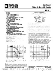 AD810 datasheet pdf Analog Devices
