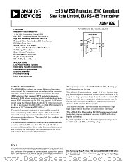ADM483E datasheet pdf Analog Devices