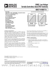 ADG714 datasheet pdf Analog Devices