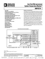 ADM1021A datasheet pdf Analog Devices