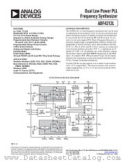 ADF4212L datasheet pdf Analog Devices