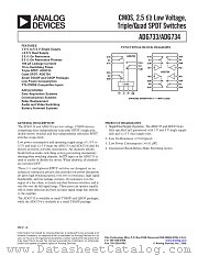 ADG734 datasheet pdf Analog Devices