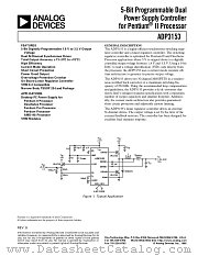 ADP3153 datasheet pdf Analog Devices