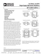 OP213 datasheet pdf Analog Devices