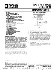 AD7478 datasheet pdf Analog Devices