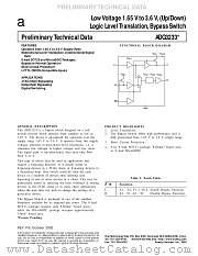 ADG3233 datasheet pdf Analog Devices