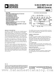 AD876 datasheet pdf Analog Devices