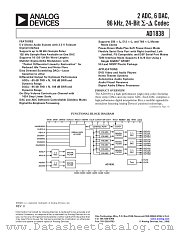 AD1838 datasheet pdf Analog Devices