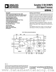 AD9844A datasheet pdf Analog Devices