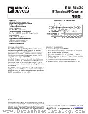 AD6640 datasheet pdf Analog Devices