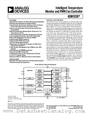ADM1030 datasheet pdf Analog Devices