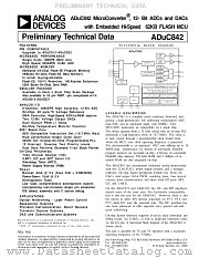 ADUC842 datasheet pdf Analog Devices