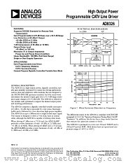 AD8326 datasheet pdf Analog Devices
