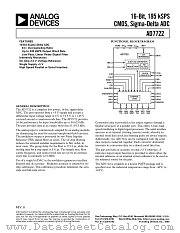 AD7722 datasheet pdf Analog Devices