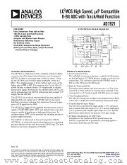 AD7821 datasheet pdf Analog Devices