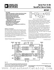 AD1847JP datasheet pdf Analog Devices