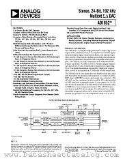 AD1852JRSRL datasheet pdf Analog Devices