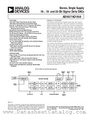 AD1857JRSRL datasheet pdf Analog Devices
