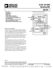 AD1876 datasheet pdf Analog Devices