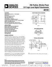 AD5165 datasheet pdf Analog Devices
